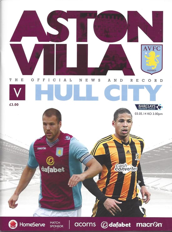 Aston Villa FC v Hull City FC